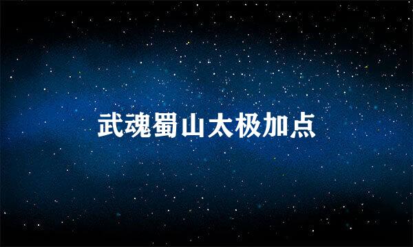 武魂蜀山太极加点