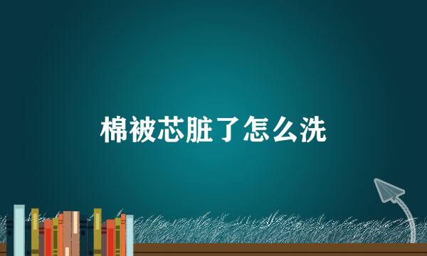 棉被芯脏了怎么洗