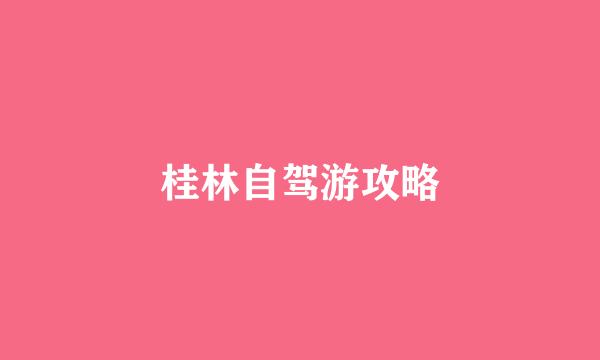 桂林自驾游攻略