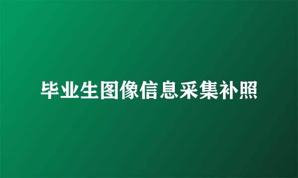 毕业生图像信息采集补照
