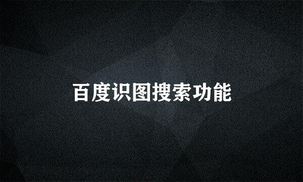 百度识图搜索功能