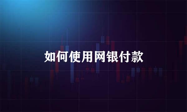 如何使用网银付款