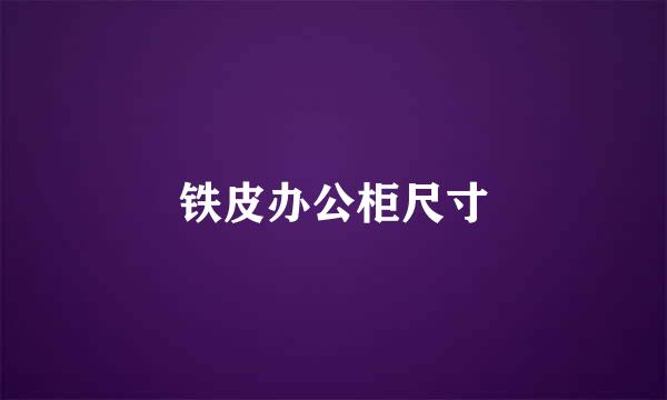 铁皮办公柜尺寸
