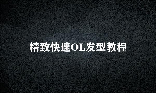精致快速OL发型教程