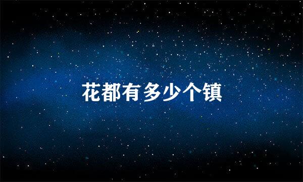 花都有多少个镇