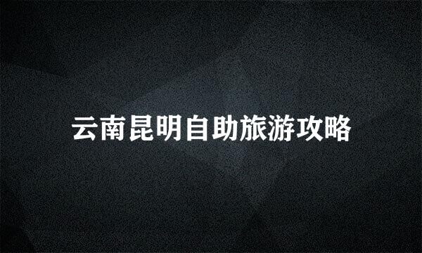 云南昆明自助旅游攻略