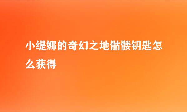小缇娜的奇幻之地骷髅钥匙怎么获得
