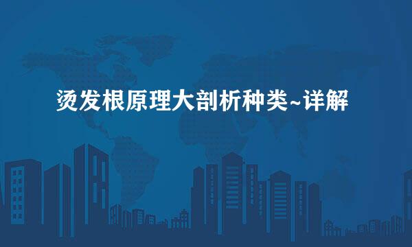 烫发根原理大剖析种类~详解