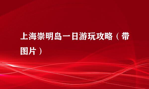 上海崇明岛一日游玩攻略（带图片）