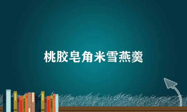 桃胶皂角米雪燕羹