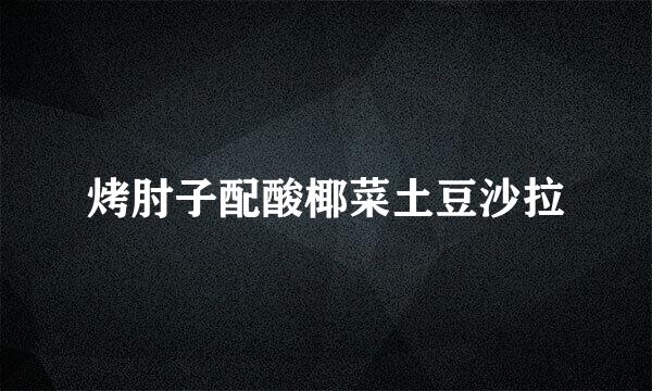 烤肘子配酸椰菜土豆沙拉