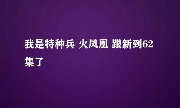 我是特种兵 火凤凰 跟新到62集了