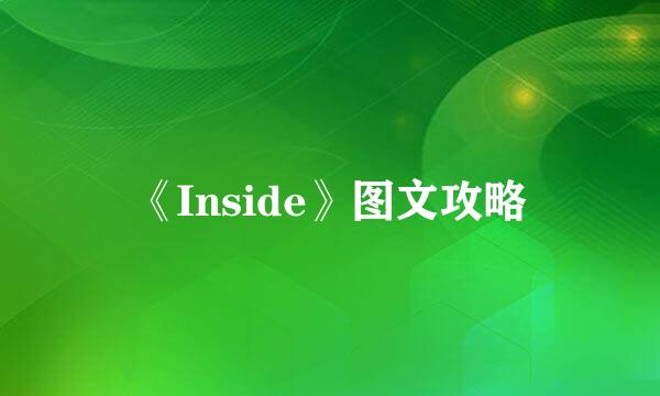 《Inside》图文攻略
