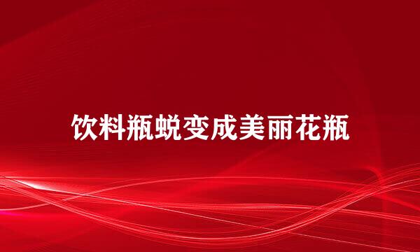 饮料瓶蜕变成美丽花瓶