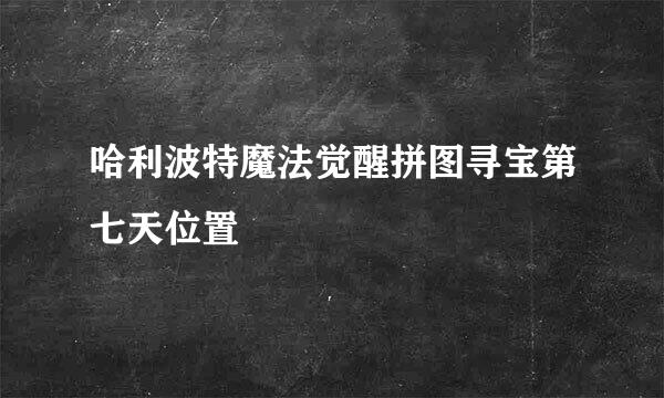 哈利波特魔法觉醒拼图寻宝第七天位置