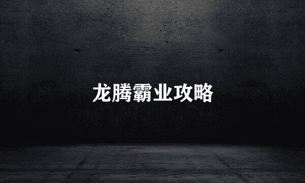 龙腾霸业攻略