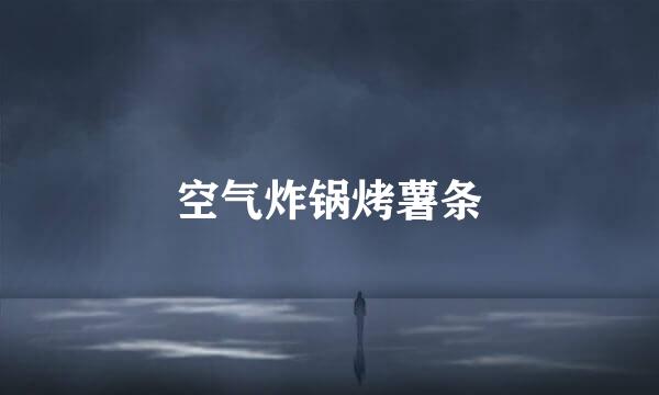 空气炸锅烤薯条
