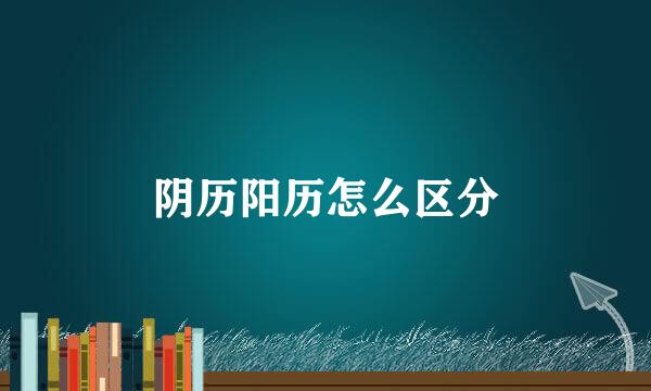 阴历阳历怎么区分