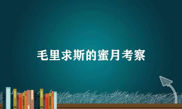 毛里求斯的蜜月考察