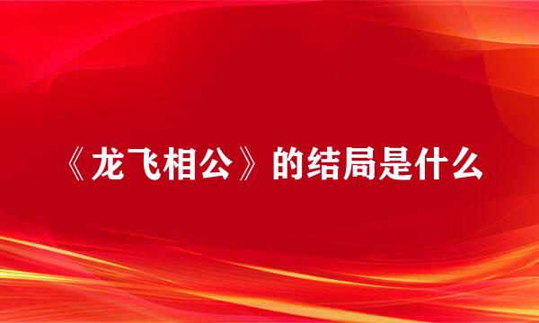 《龙飞相公》的结局是什么