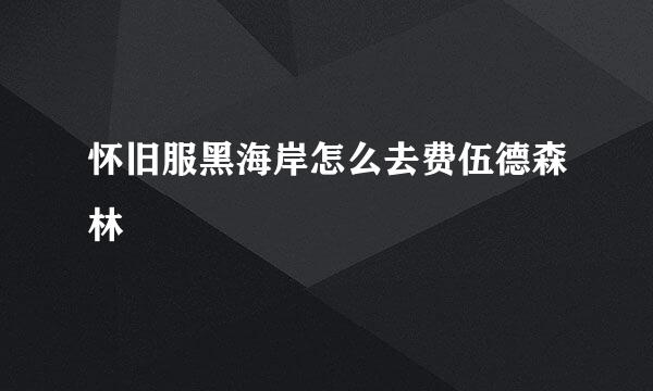 怀旧服黑海岸怎么去费伍德森林