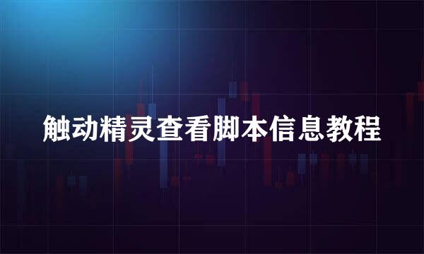 触动精灵查看脚本信息教程