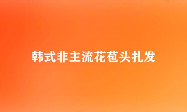 韩式非主流花苞头扎发