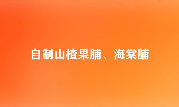 自制山楂果脯、海棠脯