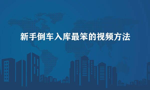 新手倒车入库最笨的视频方法