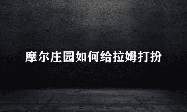 摩尔庄园如何给拉姆打扮