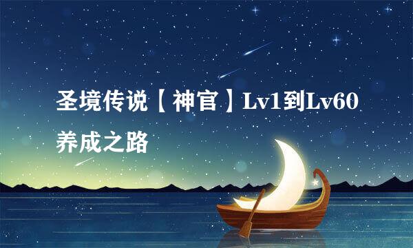圣境传说【神官】Lv1到Lv60养成之路