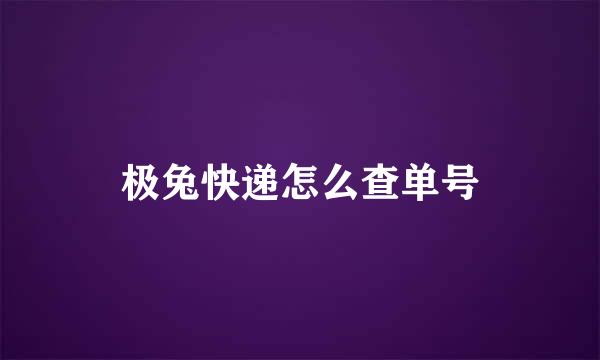 极兔快递怎么查单号