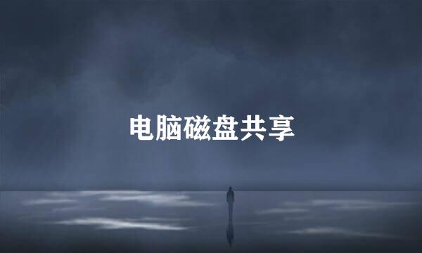 电脑磁盘共享