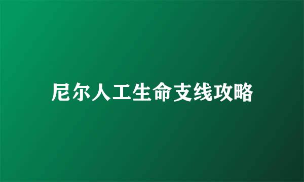 尼尔人工生命支线攻略