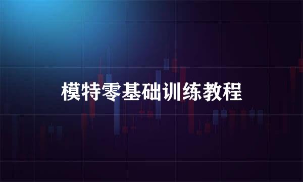模特零基础训练教程
