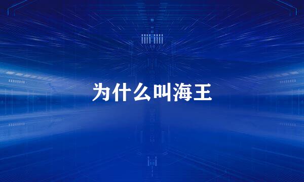 为什么叫海王