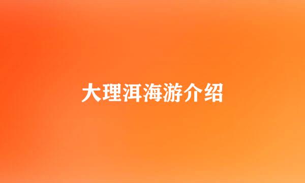 大理洱海游介绍