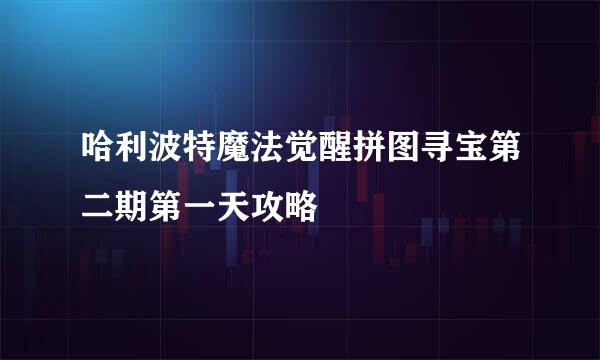 哈利波特魔法觉醒拼图寻宝第二期第一天攻略