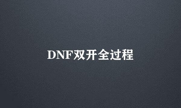 DNF双开全过程