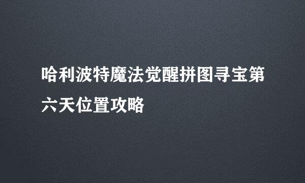 哈利波特魔法觉醒拼图寻宝第六天位置攻略