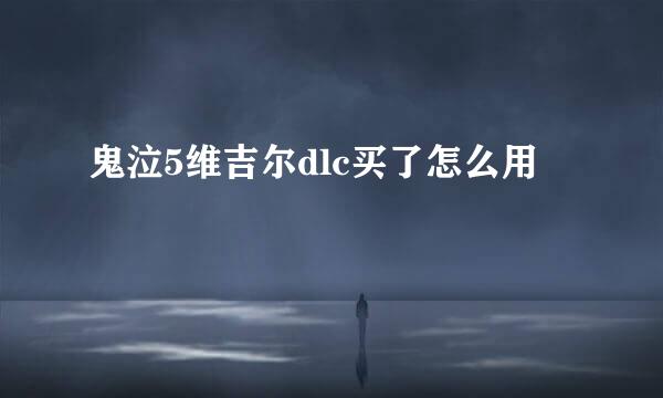 鬼泣5维吉尔dlc买了怎么用