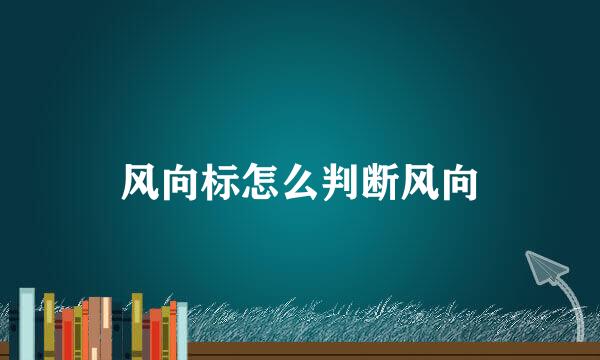风向标怎么判断风向