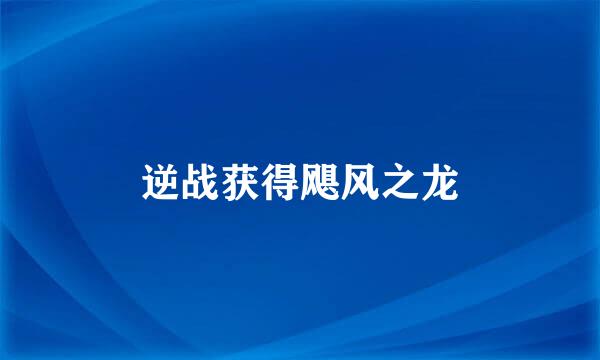逆战获得飓风之龙