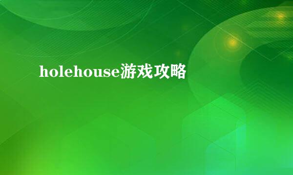 holehouse游戏攻略