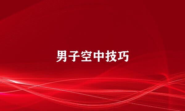 男子空中技巧