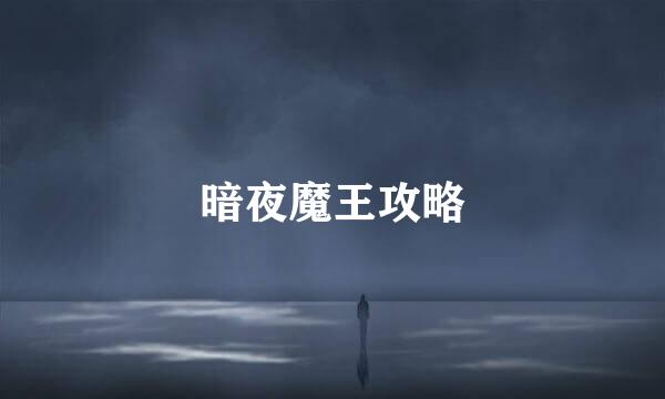 暗夜魔王攻略