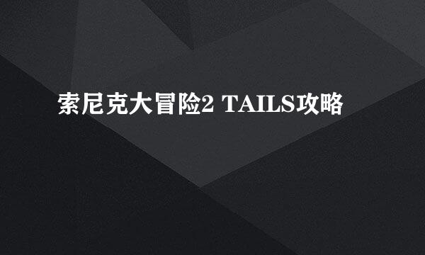 索尼克大冒险2 TAILS攻略