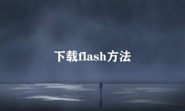 下载flash方法