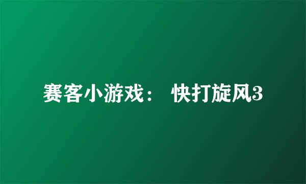 赛客小游戏： 快打旋风3