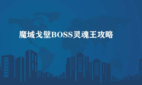 魔域戈壁BOSS灵魂王攻略